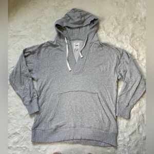 Aerie Light Gray Knit Hoodie